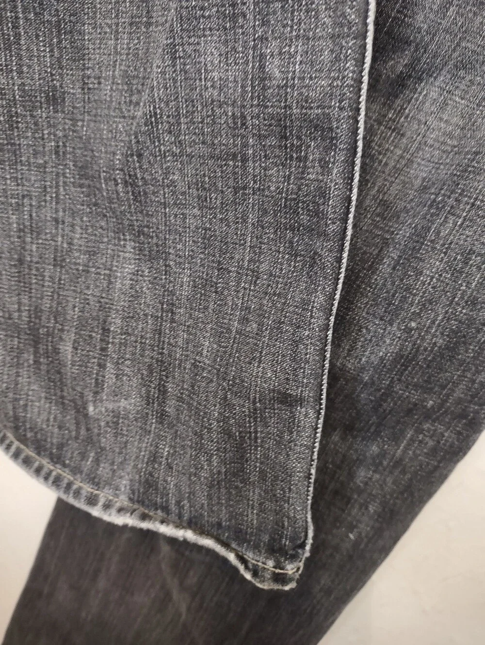 Men's Banana Republic Black Faded Wash Straight Leg Jean Size 35/32